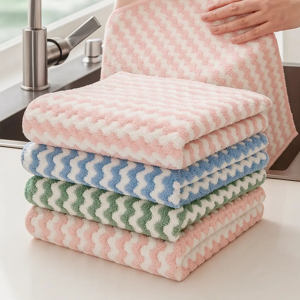 Panos Clean Fresh: Kit com 10 Panos de Microfibras Antifiapos de Alta Absorção