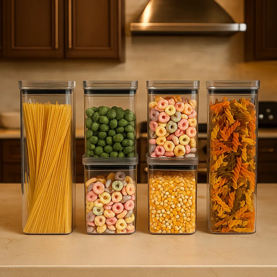 Conjunto Imperium Gourmet: Organizadores Herméticos com Vedação Premium