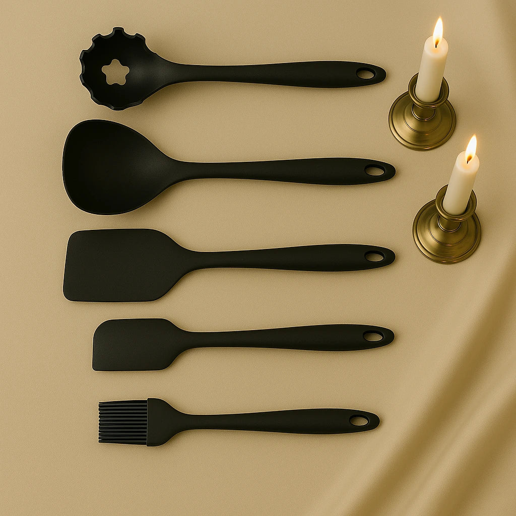 Kit Delicatto Silicone: 10 Utensílios de Cozinha