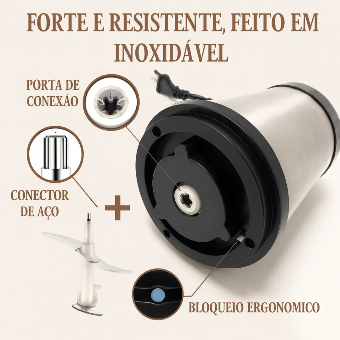 PowerChef Elite Inox Triturador Elétrico Profissional Multiuso