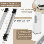 Base ForceMove: Suporte Universal Antiferrugem e Antiderrapante para Móveis e Eletrodomésticos