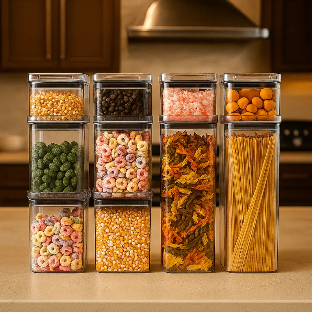 Conjunto Imperium Gourmet: Organizadores Herméticos com Vedação Premium