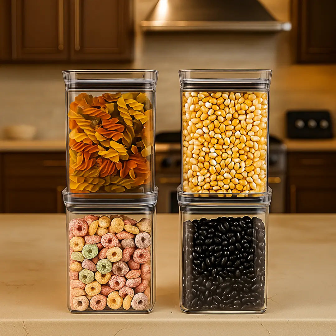 Conjunto Imperium Gourmet: Organizadores Herméticos com Vedação Premium