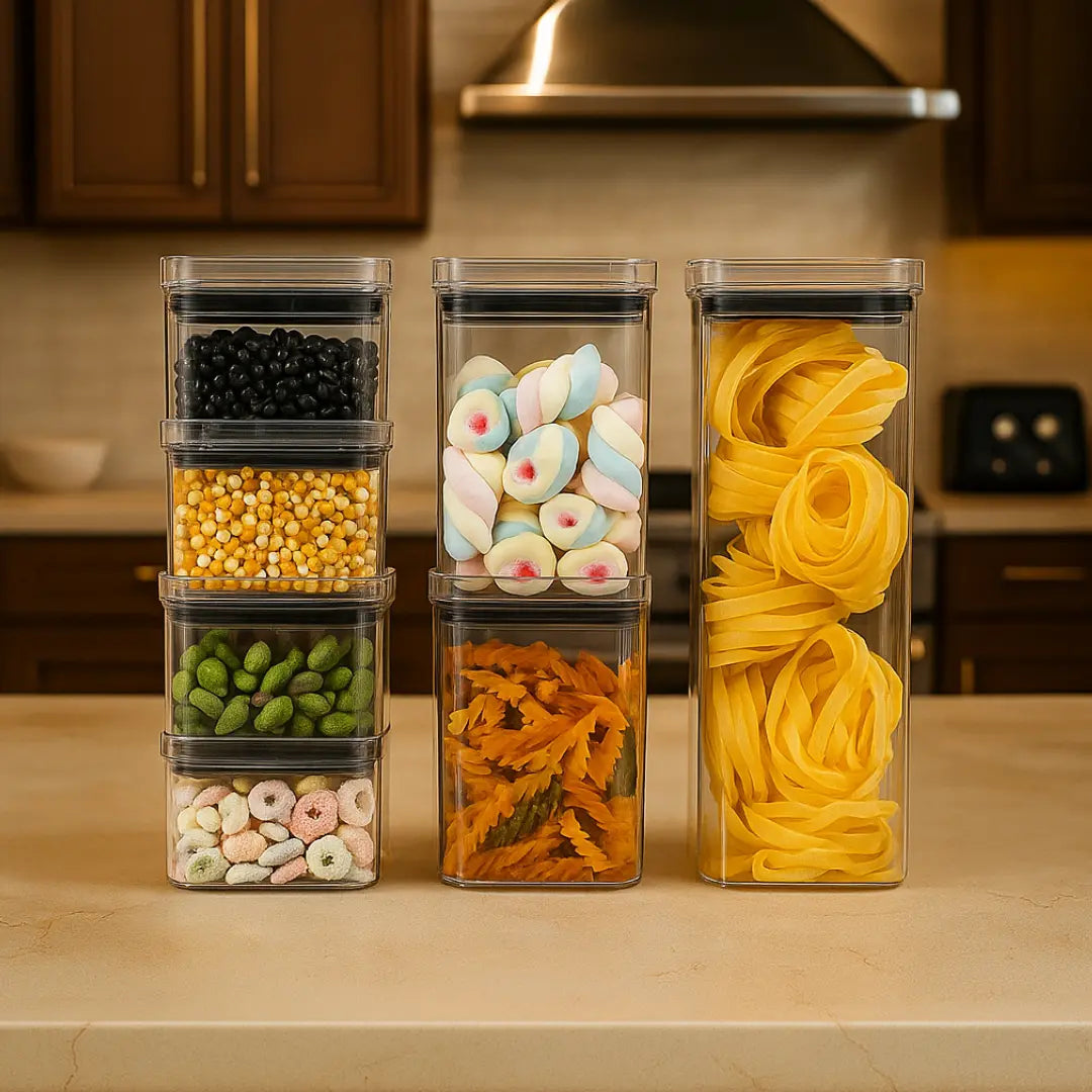 Conjunto Imperium Gourmet: Organizadores Herméticos com Vedação Premium