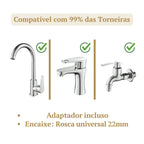 Filtro Crystal Lux: Água Pura com Rotação 360° e 3 Modos Exclusivos