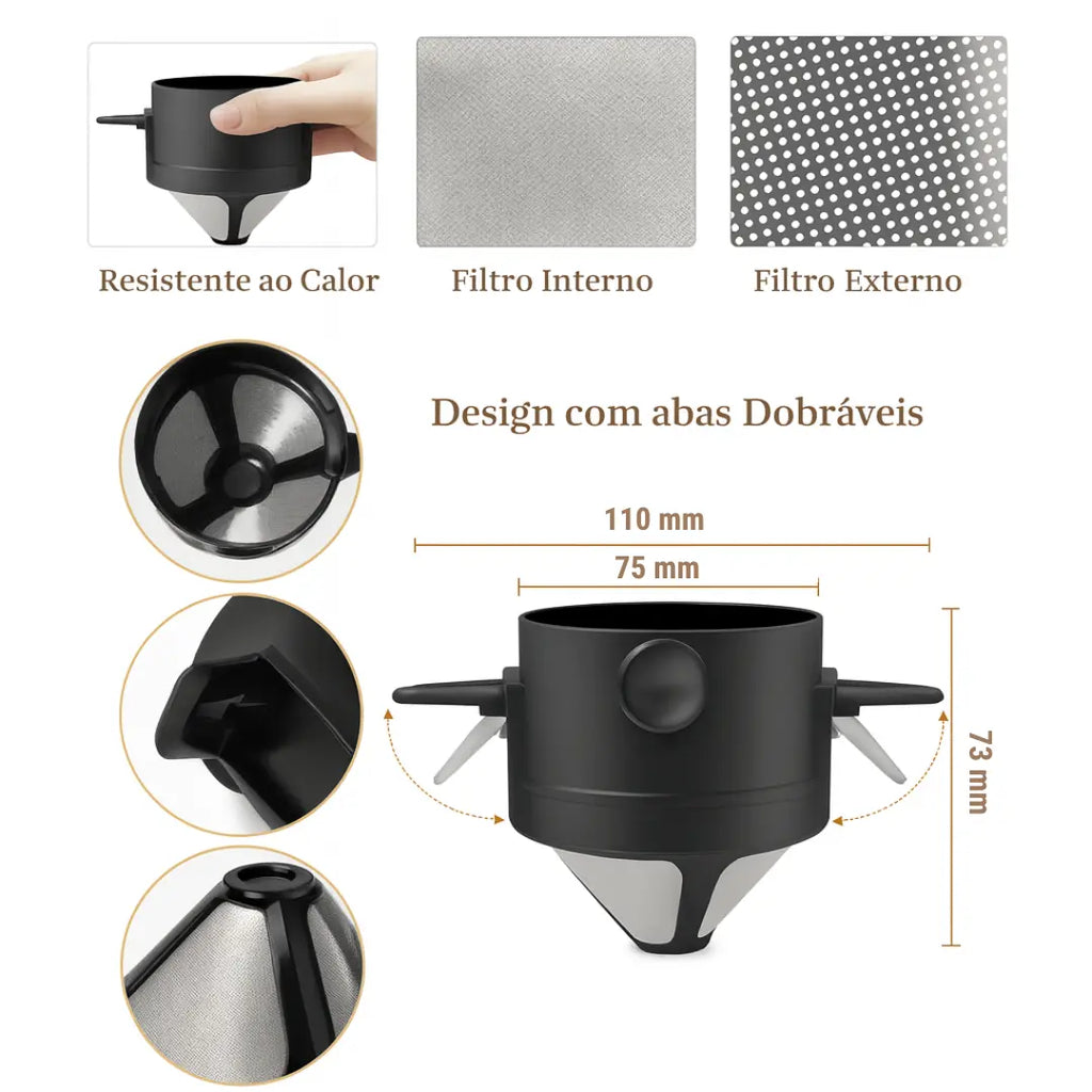 Filtro Savoy: Coador Reutilizável na Medida Certa