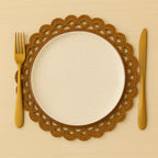 Jogo de Pratos Milano: Porcelana Premium Decorada 25cm (4 Unidades)