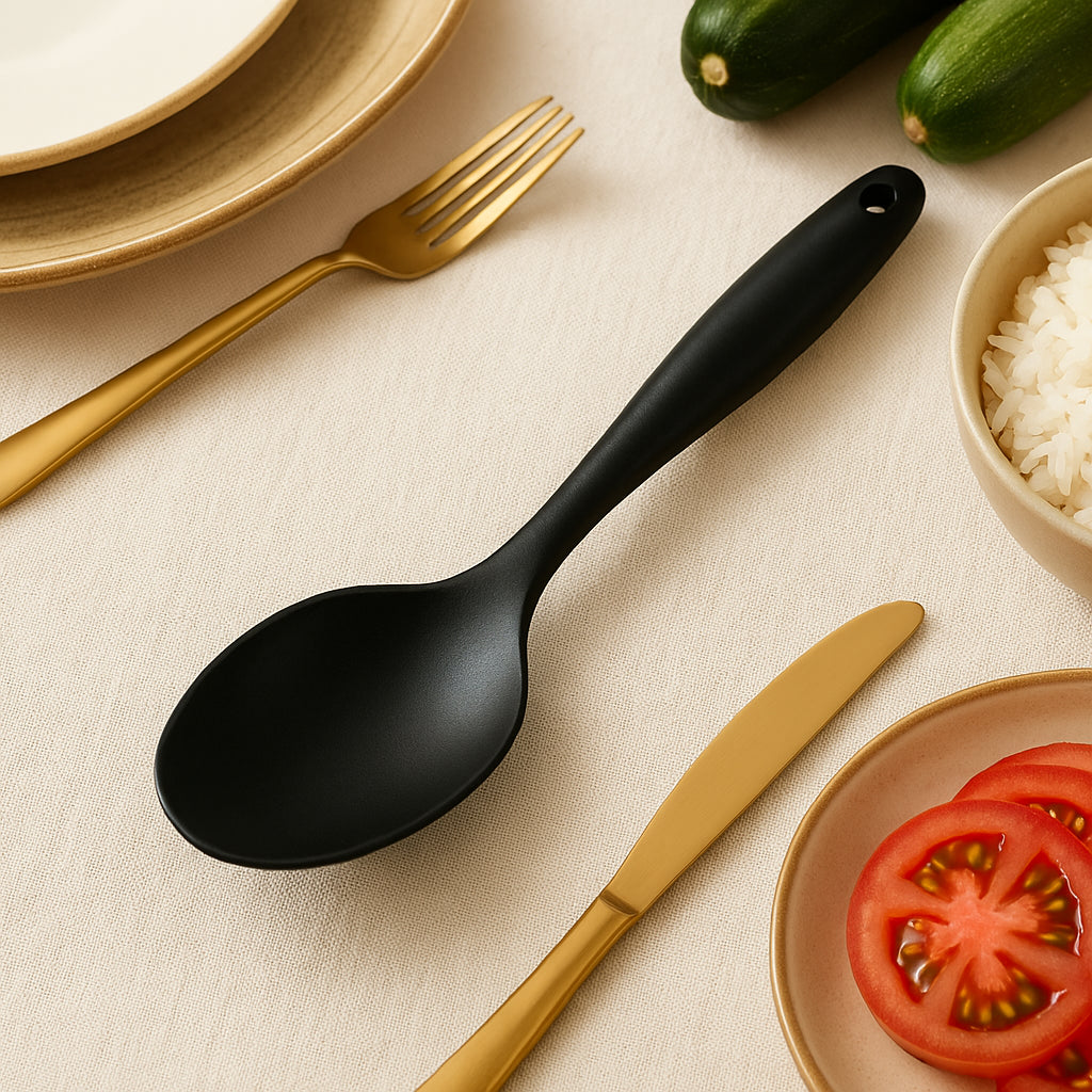 Kit Aurora Silicone: 2 Colheres Antiaderentes Livres de BPA