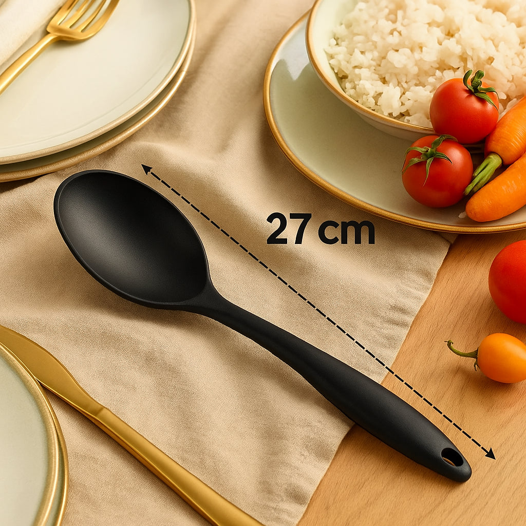 Kit Aurora Silicone: 2 Colheres Antiaderentes Livres de BPA