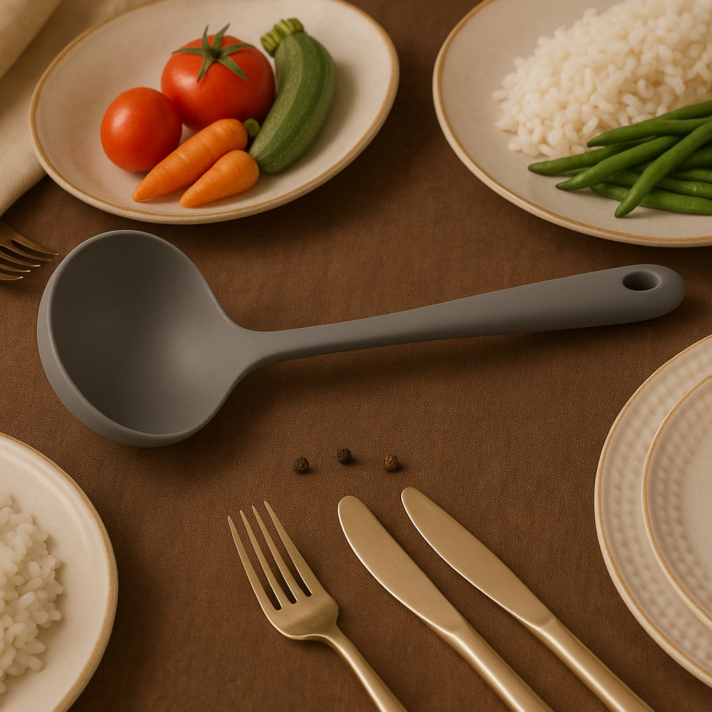 Kit Belmon Silicone: 2 Utensílios de Cozinha ( Concha e Colher )