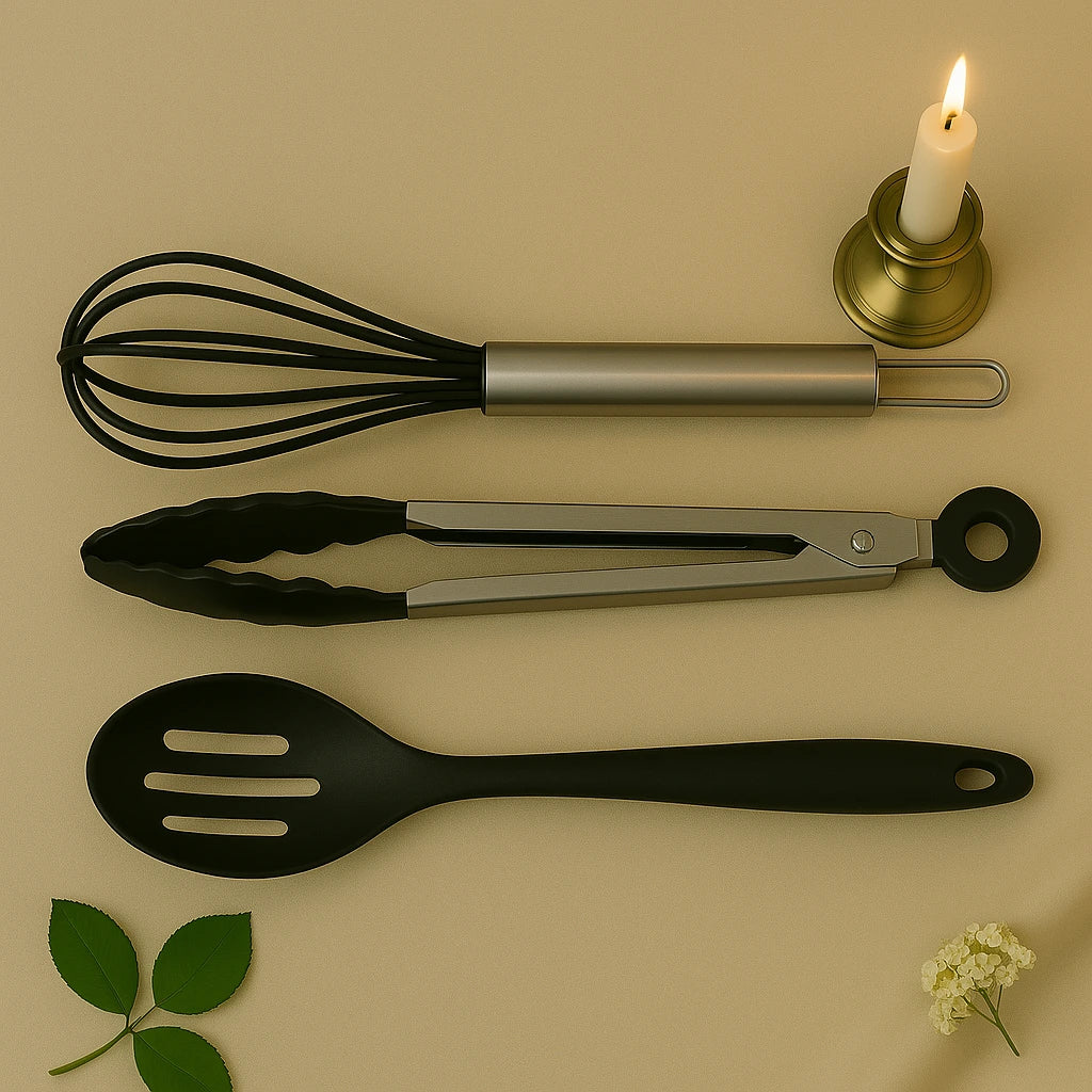 Kit Delicatto Silicone: 10 Utensílios de Cozinha