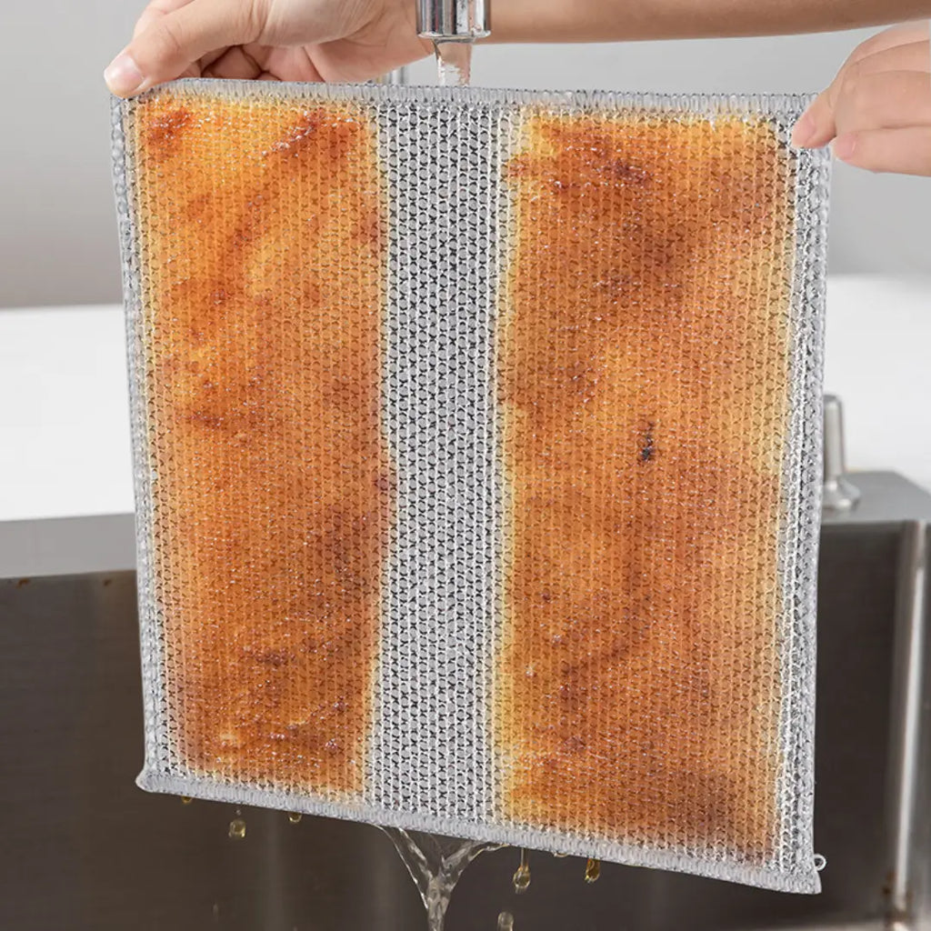 Esfoliante sem Germes: Pano Reutilizável Removedor de Bactérias [Kit 10 Unidades]