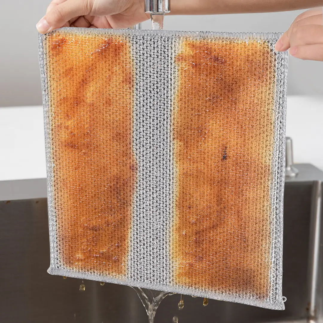 Esfoliante sem Germes: Pano Reutilizável Removedor de Bactérias [Kit 10 Unidades]