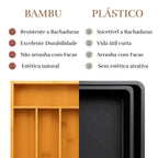 Porta Talheres Imperiale: Organizador Expansível de 7 Divisórias