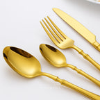 Talheres Veneza: Jogo de Talheres de Luxo de 24 Peças