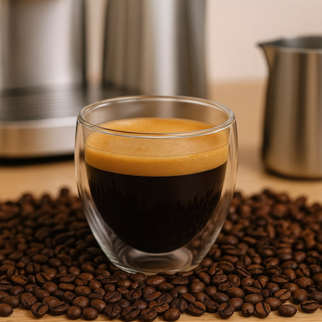 Xícara Gourmet Monarque: Vidro Duplo com Isolamento Térmico