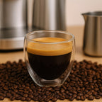 Xícara Gourmet Monarque: Vidro Duplo com Isolamento Térmico