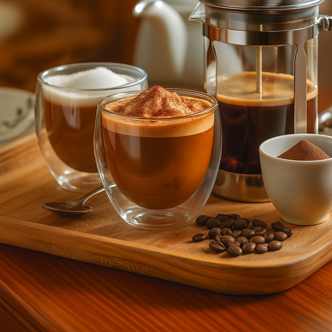 Xícara Gourmet Monarque: Vidro Duplo com Isolamento Térmico